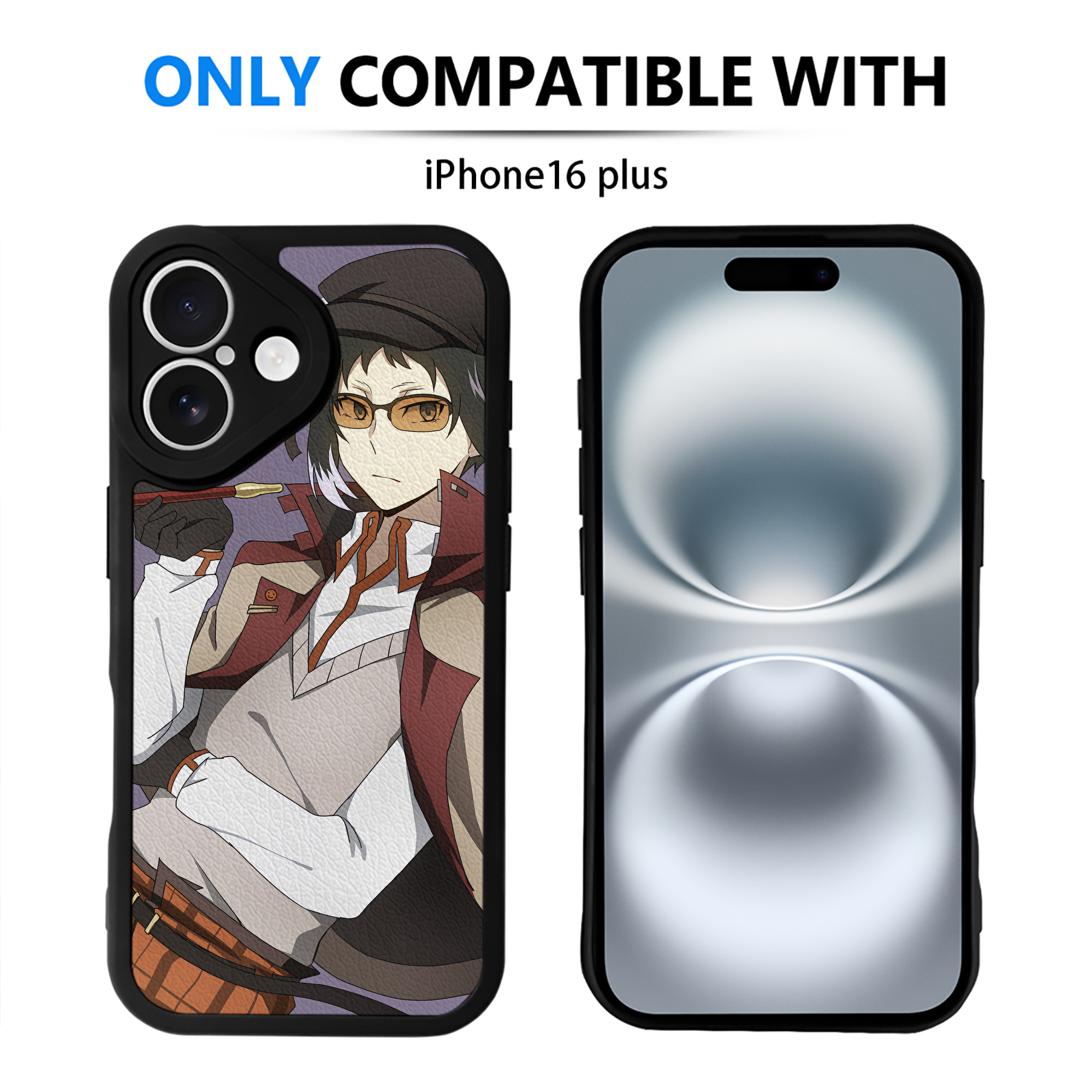 （画像用） 文豪ストレイドッグス Bungo Stray Dogs 【iPhone 16シリーズ対応】シリコンスマホケース（レザー調） 材質：シリコン